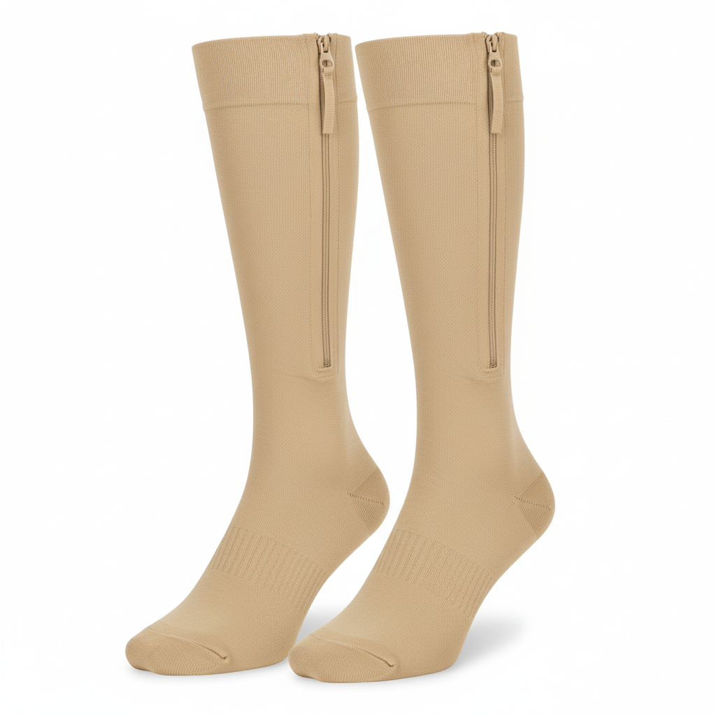 AvoWraps Zippered Compression Stockings – Easy Application 15-20 mmHg