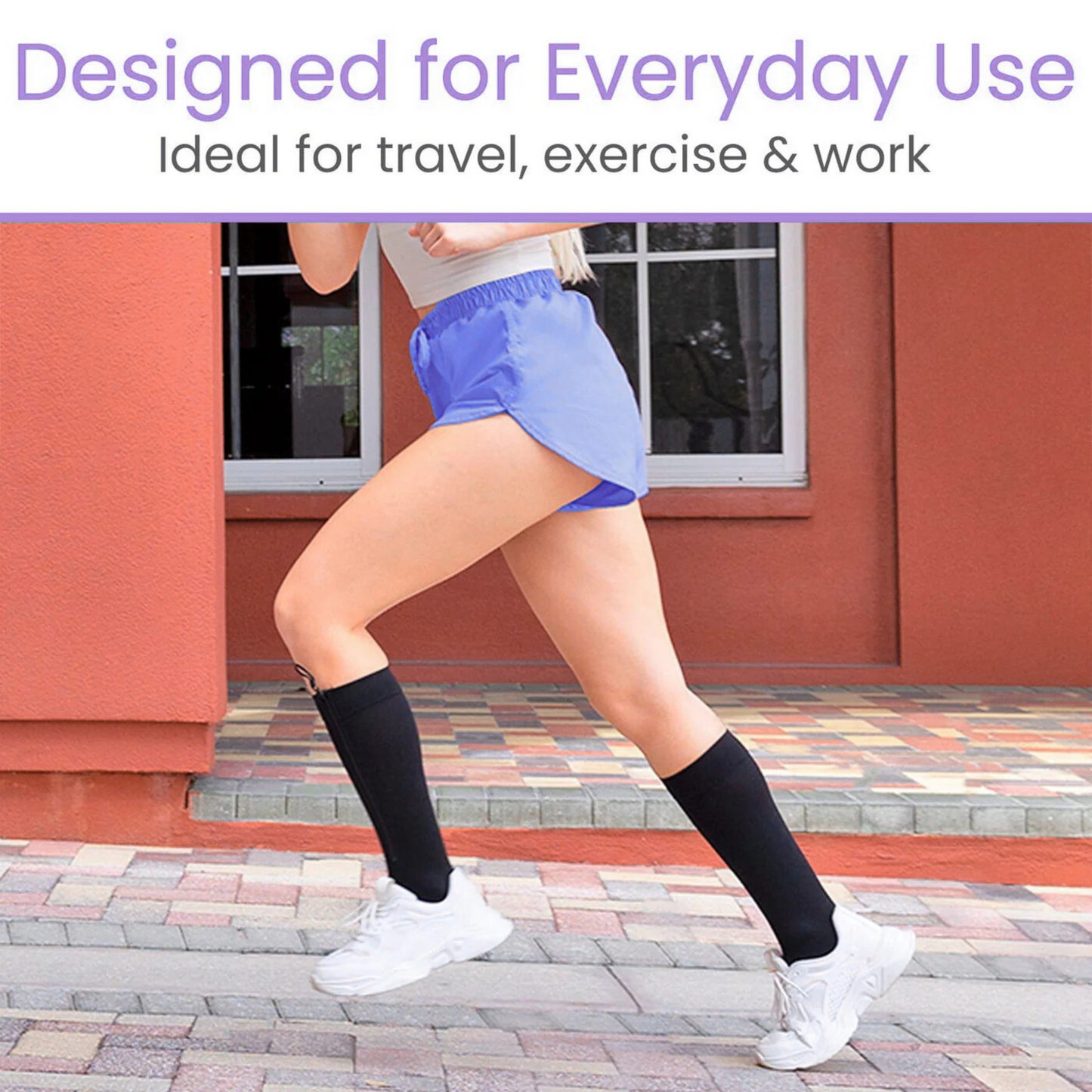 AvoWraps Zippered Compression Stockings – Easy Application 15-20 mmHg