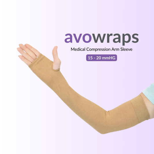 AvoWraps Medical Compression Arm Sleeve - 20-30 mmHg