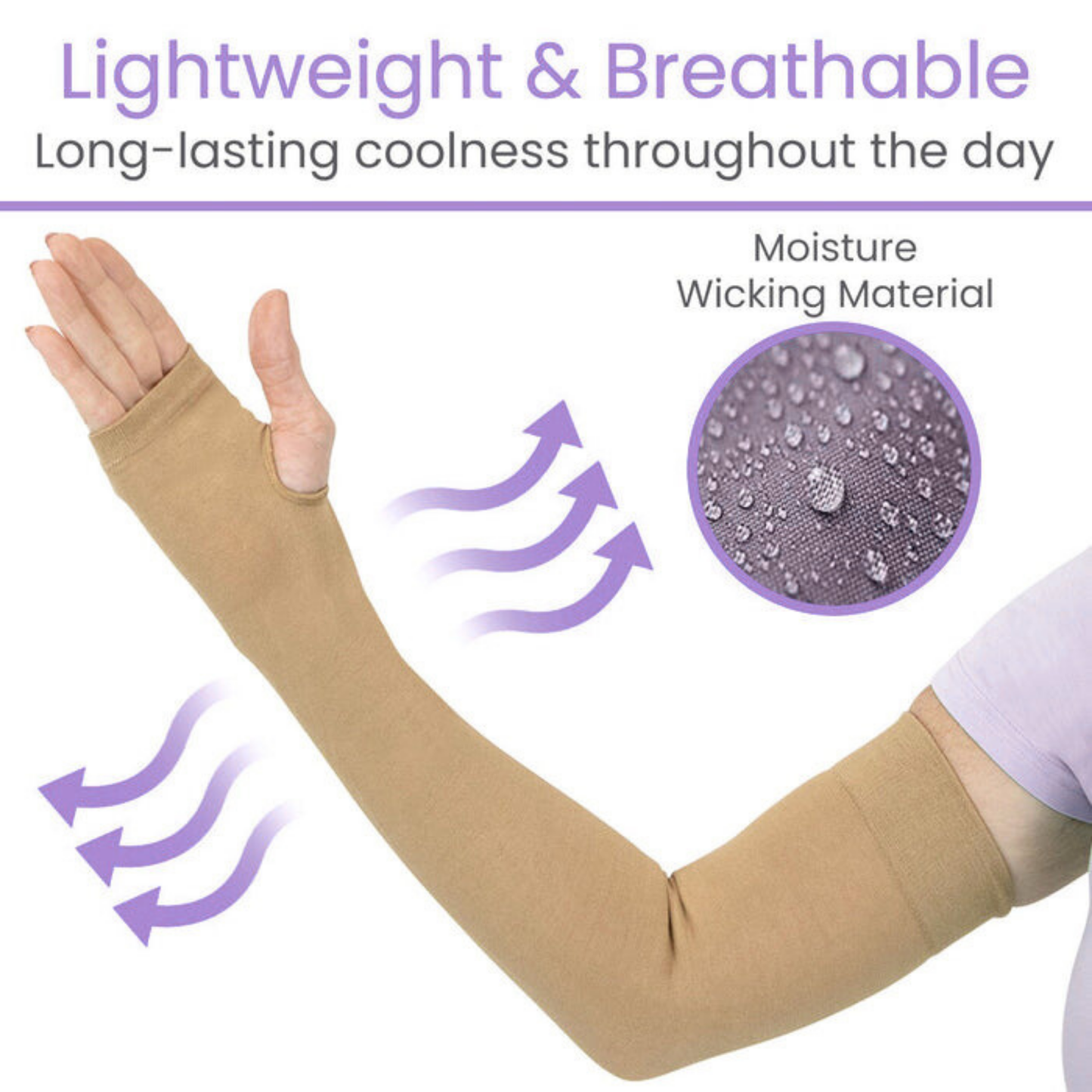 AvoWraps Medical Compression Arm Sleeve - 20-30 mmHg