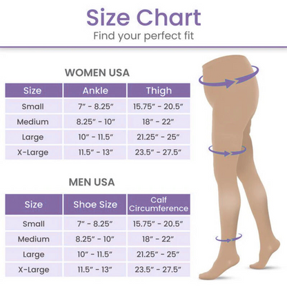 AvoWraps Medical Compression Pantyhose – Graduated 15-20 mmHg
